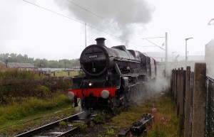 45690 on the avoiding line at carnforth station 22.7.17