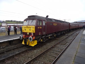 47760 at the rear end of the Lancastrian special train hauled by 48151, February 2013