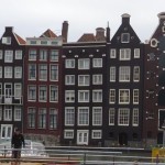 Houses near Damrak, amsterdam, september 2013C
