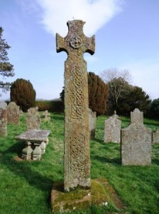 Saxon cross at Irton Church, march 2014c
