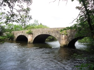 bridge over river leven at haverthwaite august 2015