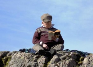mark reading at wastwater, march 2017x