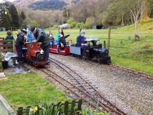 millerbeck light railway, staveley, april 2017 poppy and laura