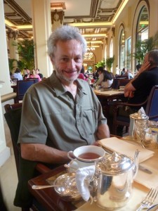 SMALL Hong Kong 2013 - David having High Tea in The Peninsula