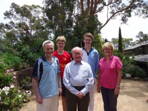 david, andrew, mark, nicholas and sue at blackbutt circle