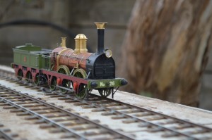 Small Richards wooden-clad engine