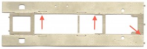 Footplate etch with arrows