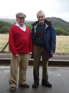 Small Mark and David on Dalegarth Station platform