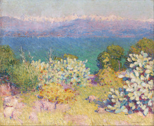 John_Russell_-_In_the_morning,_Alpes_Maritimes_from_Antibes