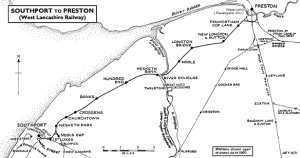 The West Lancashire Railway between Southport and Preston