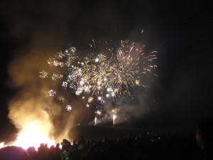 Cartmel bonfire and fireworks 2017