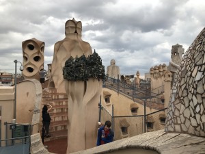 Small Barcelona 30 Roof and chimneys of the La Pedreda